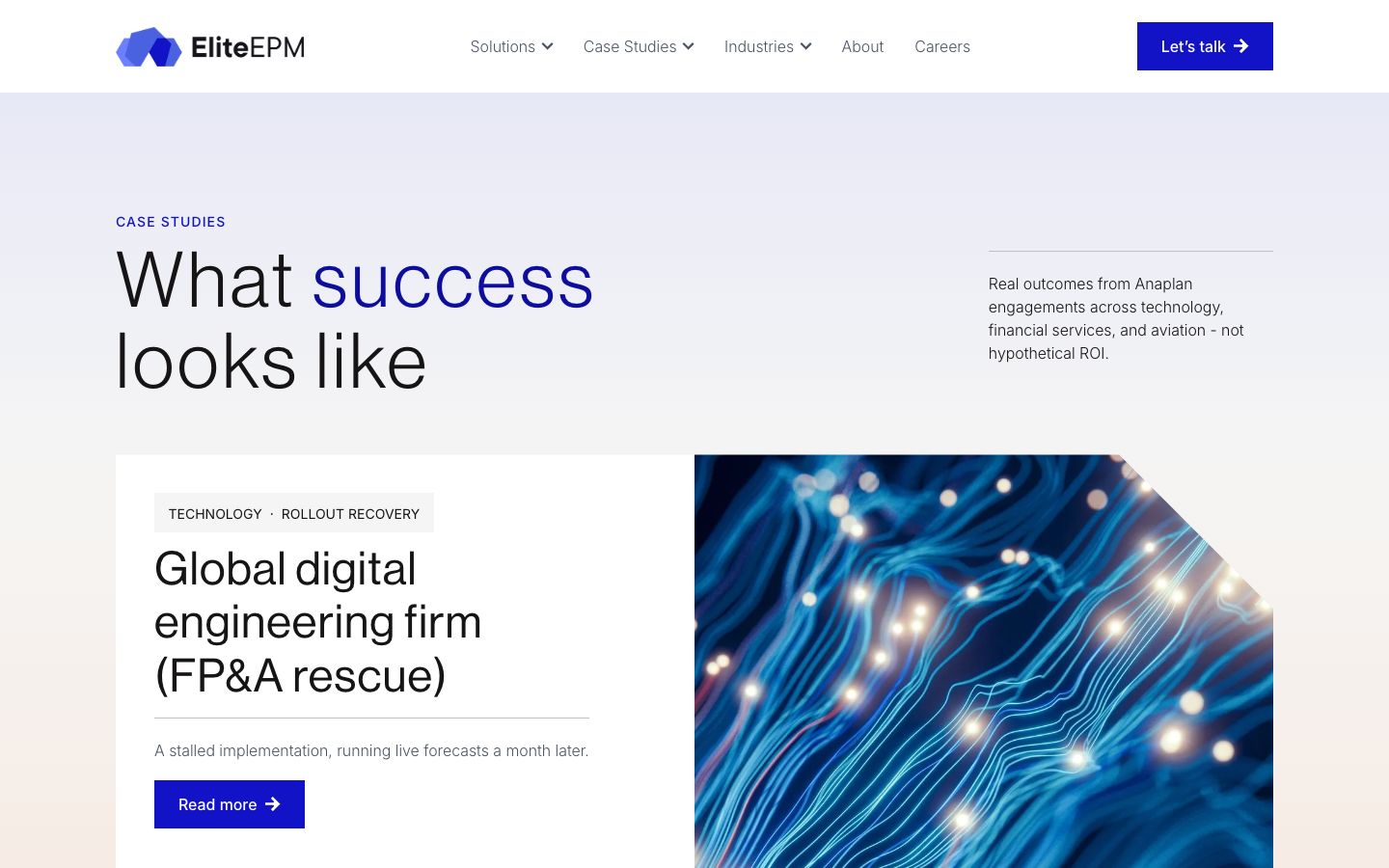 EliteEPM case studies page